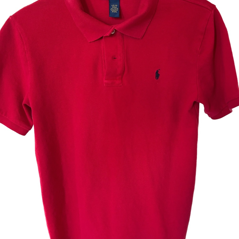 Polo by Ralph Lauren Red Short-Sleeve Polo with Navy Pony